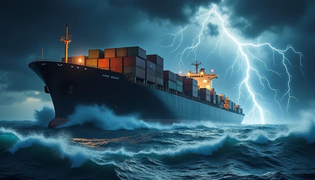découvrez comment le transport maritime mondial est menacé par les orages magnétiques extrêmes, impactant la navigation, les communications et la sécurité en mer.