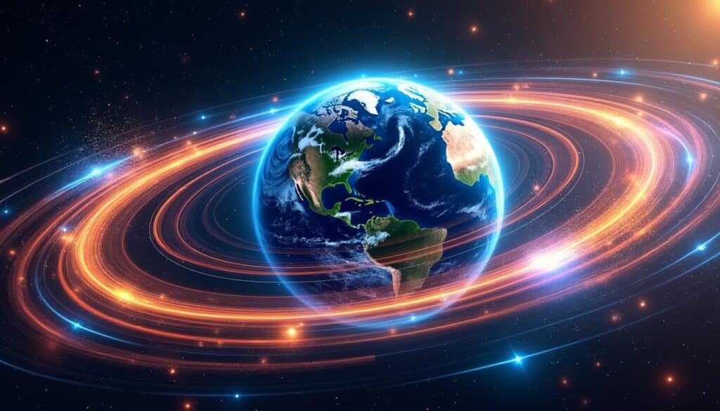 découvrez comment la météo spatiale influence les ceintures de radiations de van allen et les impacts sur l'environnement spatial autour de la terre.